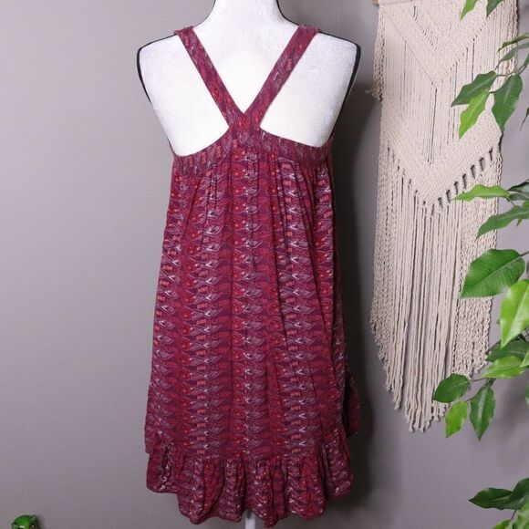 Altar'd State | Boho Ruffled Tunic Tank Mini Dress - Picture 4 of 7